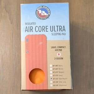 Big Agnes Insulated Air Core Ultra Sleeping Pad 25 X 72 NWT